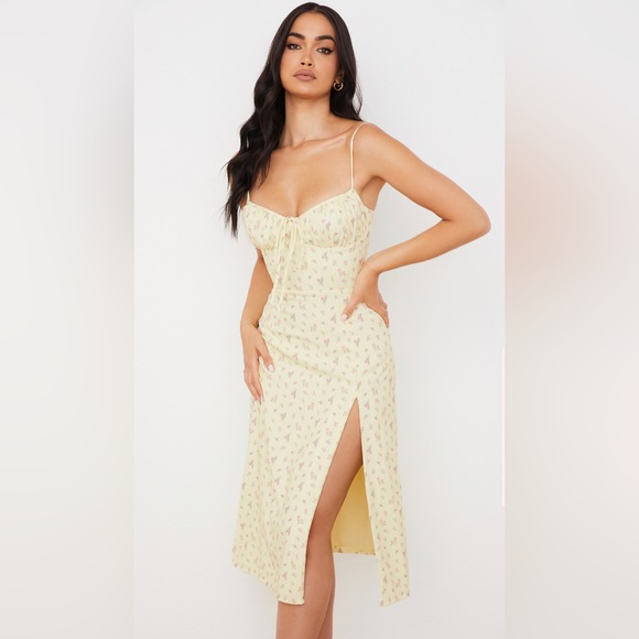 House of CB Carina Dress Size S Yellow - Picture 2 of 4